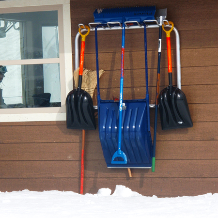 Inter-Mtn.'s lift hut organizers are durable, lightweight, and functional. Safety lugs for spacing ensure no sharp edges or points. Standard size 4’ long or custom. Available in a freestanding unit or wall mounted.. Click to expand image