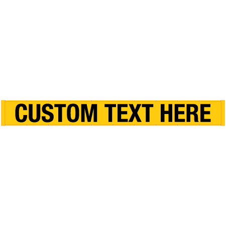 BL99 Custom Text - Yellow Oversized Banner 21' x 30". Click to expand image