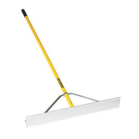 Scarifier Lute - Heavty Duty Aluminum, Wrap Around Bracing - Yellow - 66" Powder-Coated Aluminum Cushion Grip.. Click to expand image