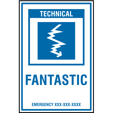 B224 12 x 18, Blue Technical Mountain Bike Trail Sign - Fantastic Emergency #, coroplast and 12 gauge sign grade aluminum sheeted with top quality, high performance print* or vinyl graphics, direct people in all trail systems, technical, cross-country, freeride, downhill, professional, difficulty levels, choose your symbol, custom, mountain bike risk and liability, safety, summer, trail, downhill.. Click to expand image