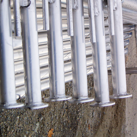 Aluminum Gate Replacement Foot - Weld on Style - Disc Foot.. Click to expand image